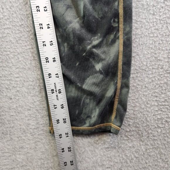 Athleta Leggings Womens Small Green Tie Dye Capri Mid Rise Yoga Practice - Picture 9 of 13